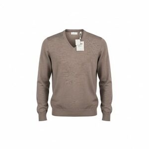 Toscano Firenze Men's XL Merino V-Neck Sweater Old Money Heritage Preppy Classic